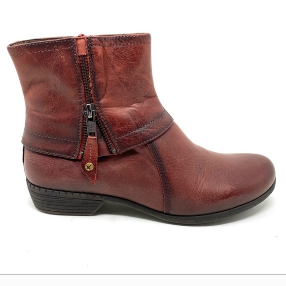 Pikolions Women's Leather Zip Ankle Boots Booties Size 38 - Picture 15 of 15